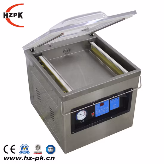 Dz-400t Tea Bag Food Vegetable Dry Fish Mini Desktop Vacuum Sealing Machine Price