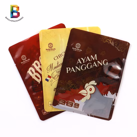 Manufacturers Supply Food Grade Plastic Resealable Vacuum Food Bags for Seafood Packaging