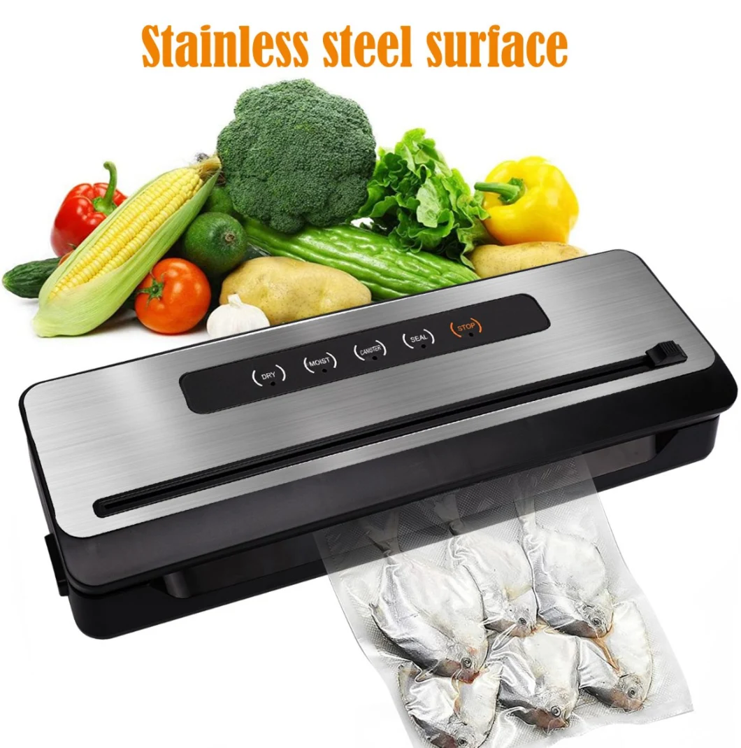 Ootd Customized Stainless Steel Built-in Cutter Food Vacuum Sealer