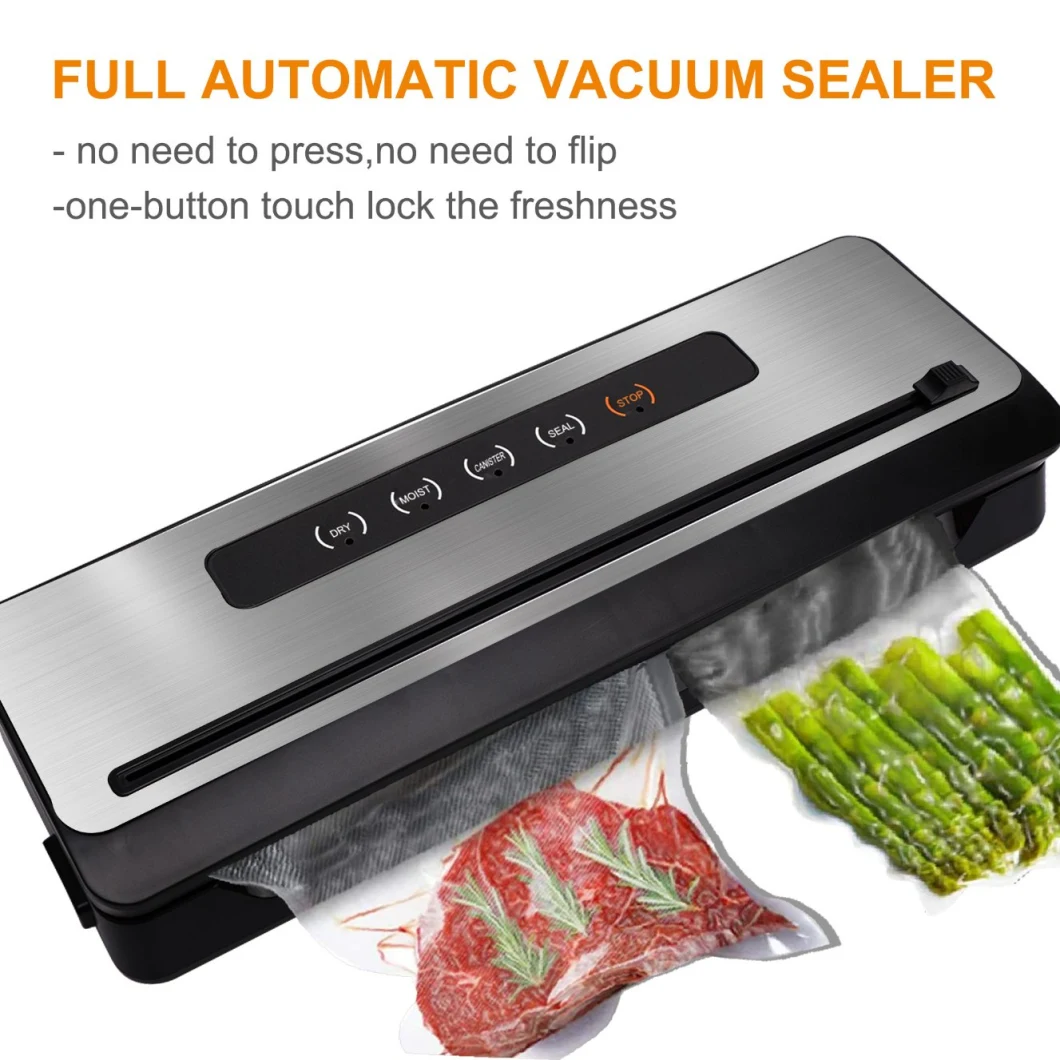 Ootd Customized Stainless Steel Built-in Cutter Food Vacuum Sealer