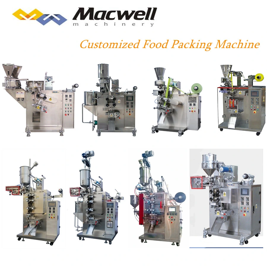 Food/Liquid Automatic Sachet Packing Packaging Machinery of Vacuum Three/Four Sides Sealing for Sauce/Tomato Paste/Salt/Seasoning/Sugar/Milk Tea/Snacks/Tablet