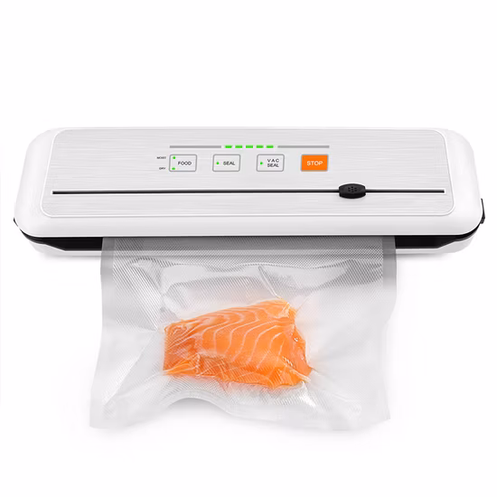Ootd Handheld Vacuum Sealer with Double Pump and BPA Free Vacuum Bags for Food Packaging and Sous Vide Cooking