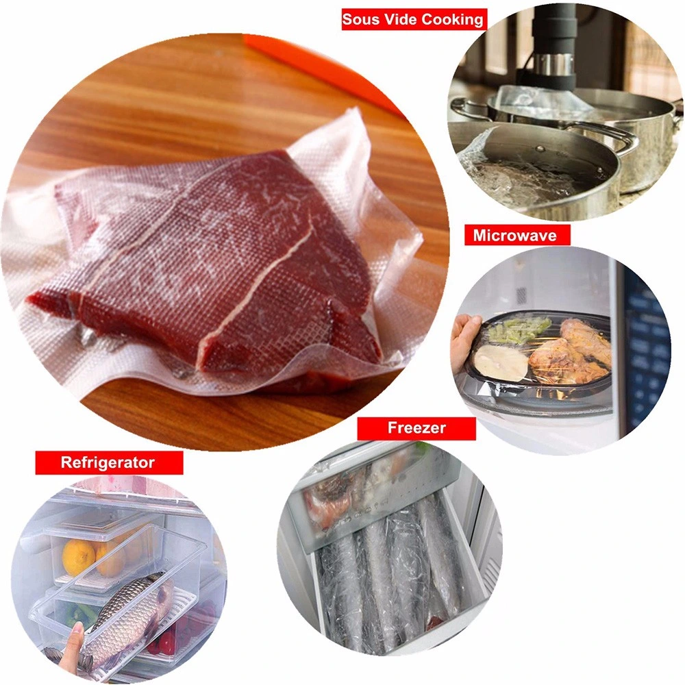 Food VAC Bags Vacuum Sealer Rolls Embossed Commercial Grade