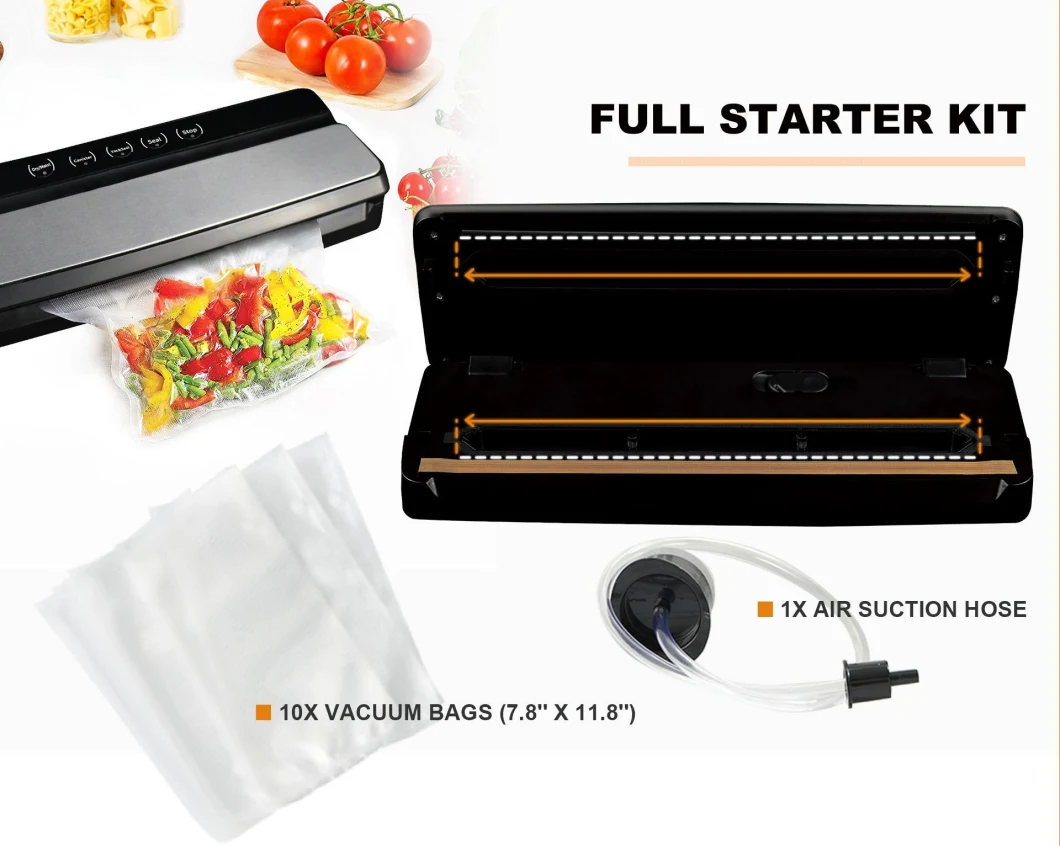 Portable Stainless Steel Touch Sensitive Mini Food Vacuum Sealer Machine Vacuun Sealing Machine /Vacuum Sea