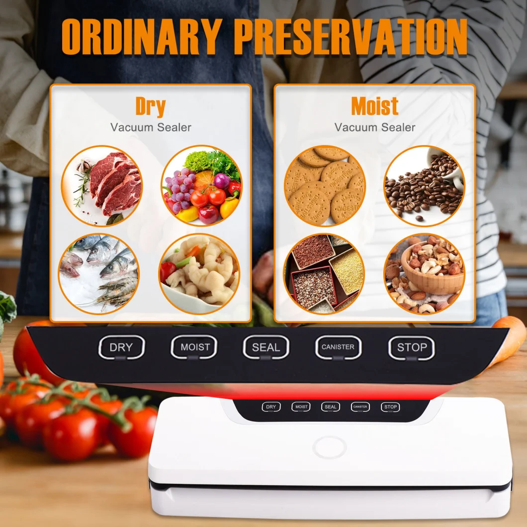 Ootd Portable Vacuum Sealer House Use High Quality Safety Certified Vacuum Food Sealer
