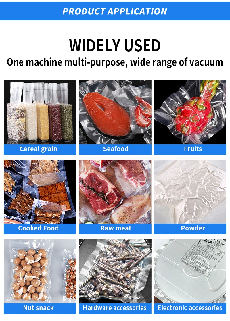 Semi-Automatic Desktop Vacuum Sealing Machine Food Rice Meat Fish Mini Vacuum Packaging Machine