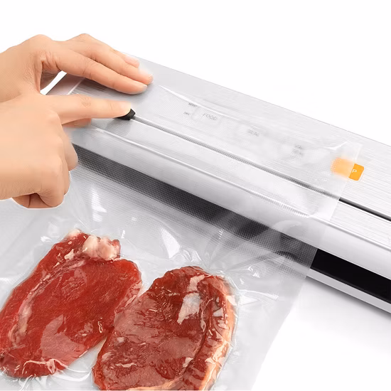 Ootd Handheld Vacuum Sealer with Double Pump and BPA Free Vacuum Bags for Food Packaging and Sous Vide Cooking