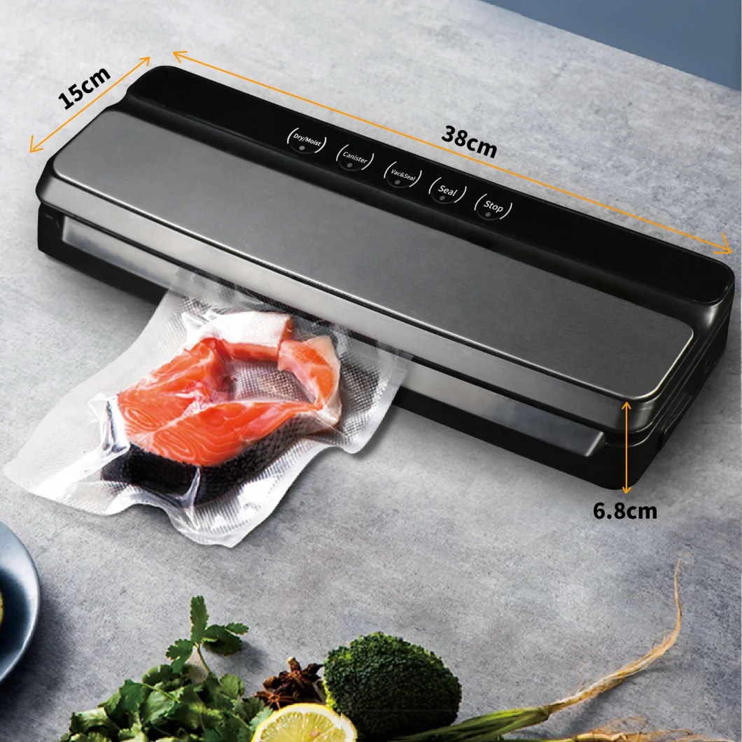 Ootd 60kpa Wet and Dry Food Saver High Quality Packing Machine Household High Accuracy Vacuum Sealer