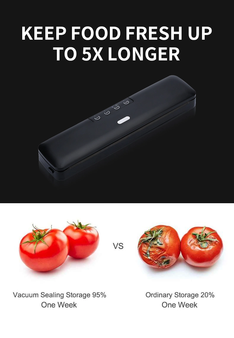 New Innovation Desk and Table Vacuum Sealing Machine Vacuum Sealer Household Air Exhaust Vacuum Sealer for Both Dried and Wet Food