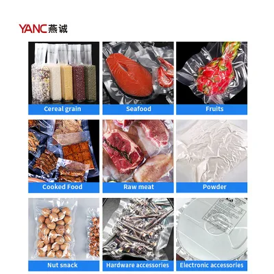 Semi-Automatic Desktop Vacuum Sealing Machine Food Rice Meat Fish Mini Vacuum Packaging Machine