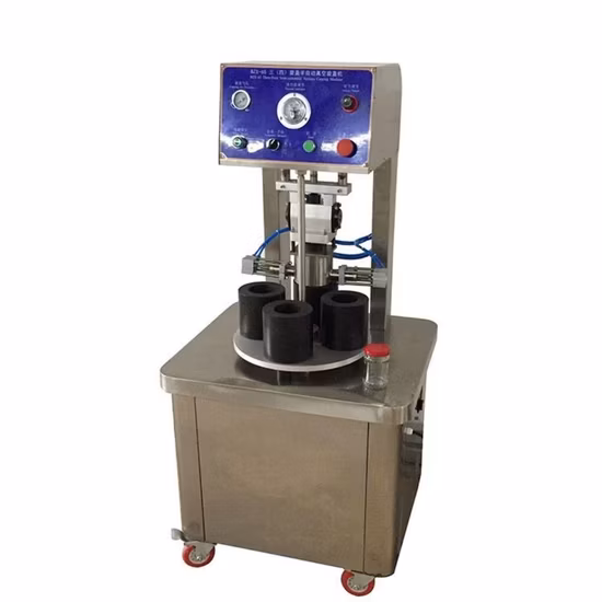 Automatic Vacuum Capping Machine Lug Metal Lid Twist-off Glass Bottle Sealer