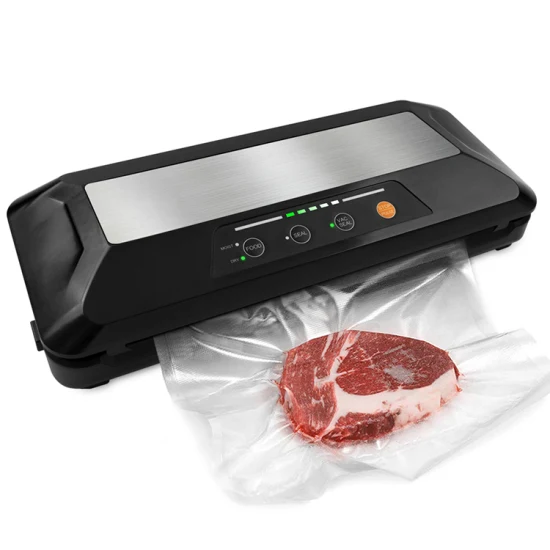 Vacuum Sealer Dry and Wet Mode with Built-in Knife Entry Kit for Extending Food Freshness. Inching Control for External Vacuum Pumping